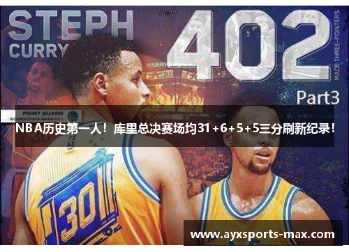 NBA历史第一人！库里总决赛场均31+6+5+5三分刷新纪录！